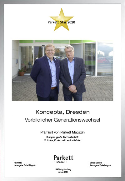 Koncepta GmbH & Co. KG-Bettenfachhändler Urkunde Koncepta GmbH & Co. KG