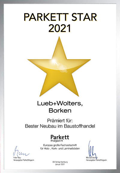 Lueb +Wolters GmbH & Co. KG-Bettenfachhändler Urkunde Lueb +Wolters GmbH & Co. KG