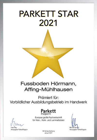 Fußboden Hörmann GmbH & Co. KG-Bettenfachhändler Urkunde Fußboden Hörmann GmbH & Co. KG