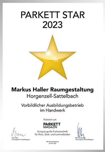 Markus Haller Raumgestaltung GmbH & Co. KG-Bettenfachhändler Urkunde Markus Haller Raumgestaltung GmbH & Co. KG