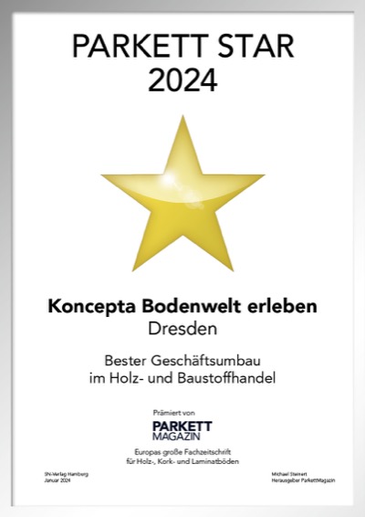 Koncepta GmbH & Co. KG-Bettenfachhändler Urkunde Koncepta GmbH & Co. KG