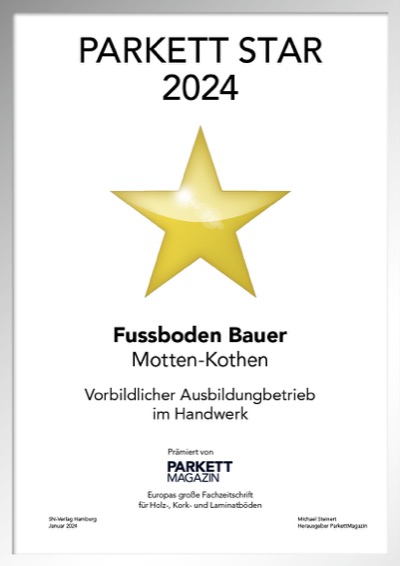 Bauer GmbH & Co.-Bettenfachhändler Urkunde Bauer GmbH & Co.