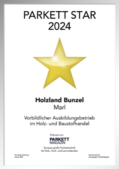 Holzfachmarkt Bunzel GmbH & Co KG-Bettenfachhändler Urkunde Holzfachmarkt Bunzel GmbH & Co KG