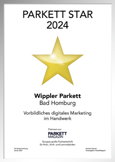 Wippler Parkett GmbH & Co. KG-Bettenfachhändler Urkunde Wippler Parkett GmbH & Co. KG