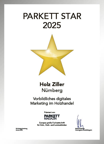 Holzfachzentrum Ziller GmbH-Bettenfachhändler Urkunde Holzfachzentrum Ziller GmbH