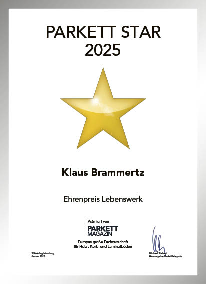 Klaus Brammertz-Bettenfachhändler Urkunde Klaus Brammertz