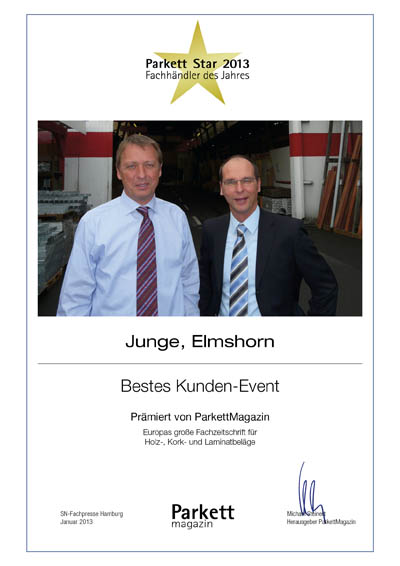 Holz Junge-Bettenfachhändler Urkunde Holz Junge