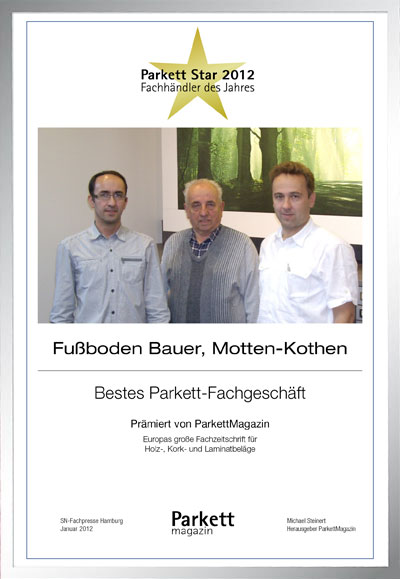 Bauer-Bettenfachhändler Urkunde Bauer
