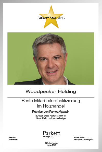 Woodpecker Holding AG-Bettenfachhändler Urkunde Woodpecker Holding AG