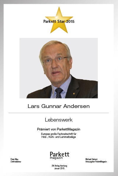 Lars Gunnar Andersen-Bettenfachhändler Urkunde Lars Gunnar Andersen