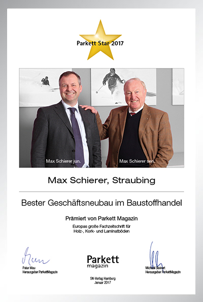 Max Schierer-Bettenfachhändler Urkunde Max Schierer
