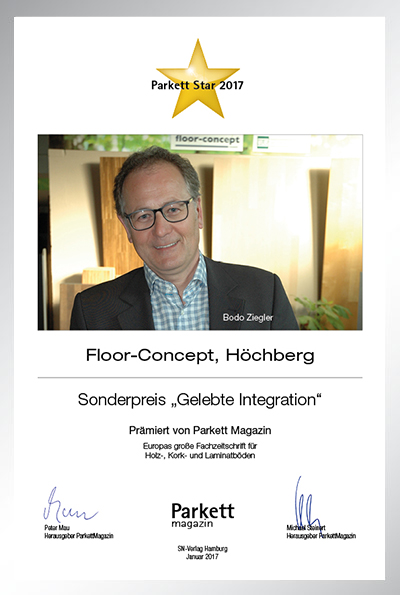 Floor-Concept-Bettenfachhändler Urkunde Floor-Concept