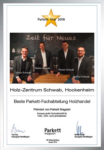 Holz-Zentrum Schwab GmbH-Bettenfachhändler Urkunde Holz-Zentrum Schwab GmbH