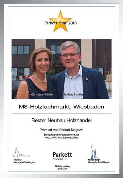 MS-Holzfachmarkt-Bettenfachhändler Urkunde MS-Holzfachmarkt