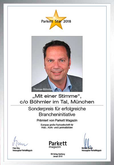 Böhmler Einrichtungshaus GmbH-Bettenfachhändler Urkunde Böhmler Einrichtungshaus GmbH